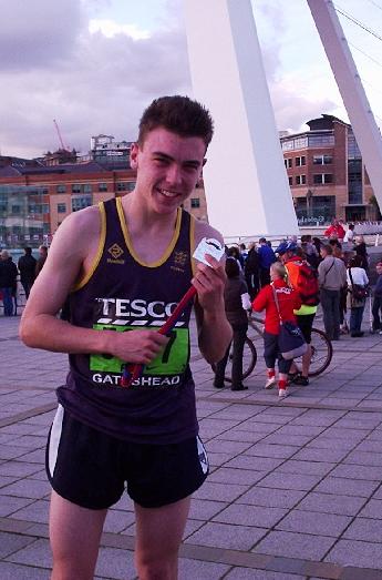 Jon Tucker with medal